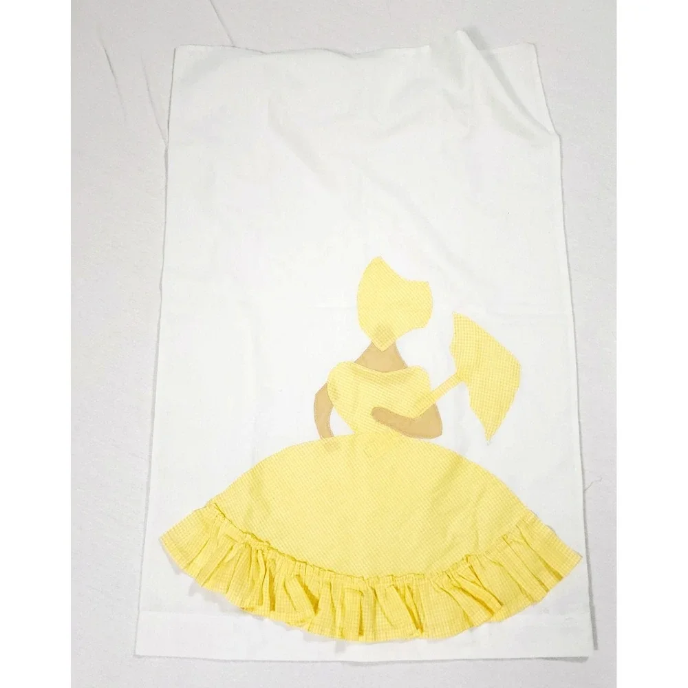 VTG Set of 2  Pillowcases Southern Belle Woman In Dress